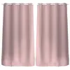 Image de Lot de 2 Rideaux unis occultants avec oeillets - 140 x 240 cm - Rose