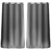 Image de Lot de 2 Rideaux unis occultants avec oeillets - 140 x 240 cm - Gris