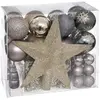 Image de Coffrets Décoration sapin de Noël 44 pièces - Champagne et Violet