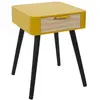 Image de Table de chevet 1 tiroir en MDF - Jaune Moutarde