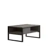 Image de Table Basse avec rangements en panneaux de particules et métal - Noir