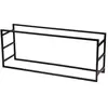 Image de Porte buches horizontal en métal - Noir