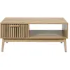 Image de Table basse 1 tiroir et 1 niche Saulk en bois - Marron