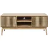 Image de Meuble TV 2 portes et 2 niches de rangement SAULK - Marron