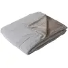 Image de Couverture AZURA imitiation fourrure 2 tons et flanelle - 220 x 180 cm - Gris
