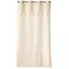 Image de Rideau à oeillets HAVER - Coton, polyester et top métallisé - 140 x 240 cm - Ecru
