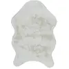 Image de Tapis imitation fourrure poils fins - 60 x 90 cm - Ecru