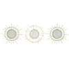 Image de Lot de 3 miroirs en rotin - Diam 28 cm