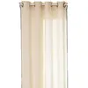 Image de Voilage avec surpiqûre noire - 130 x 260 cm - Beige