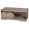 Image de Table basse New York 1 porte coulissante - Marron