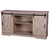 Image de Buffet New York 2 portes coulissantes - Marron