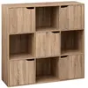 Image de Etagère 9 cases Mix n'modul 5 portes - Marron