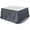 Image de Housse de table rectangulaire S - 185 x 125 x 80 cm - Gris foncé