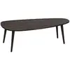 Image de Table basse Théodore en bois massif - Gris foncé