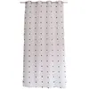 Image de Voilage plumetis - 140 x 240 cm - Bordeaux et blanc