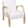Image de Fauteuil de salon en bouclette Stavern - Blanc