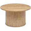 Image de Table à café en bois COLVA - Diam 70 cm - Marron