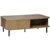 Image de Table basse 2 portes en bois COLVA - Marron