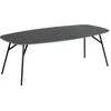 Image de Table basse allongée bois et métal HALDOR - Gris foncé