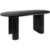Image de Table basse ovale en bois OLOVA - Noir