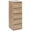 Image de Chiffonnier 5 tiroirs DOLO - Beige