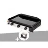 Image de Plancha gaz à poser 3 brûleurs Solia 300 - Somagic + Chariot plancha en métal Salvia