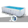 Image de Kit piscine tubulaire Intex Chevron rectangulaire 4,00 x 2,00 x 1,00 m + Bâche à bulles