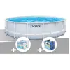 Image de Kit Piscine Tubulaire Chevron Ronde 4.88x1.22m