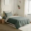 Image de Pack complet 4 pièces Eucalyptus/Lin réversible housse de couette pour lit 90 x 190 cm