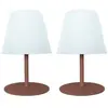 Image de Lumisky Lot de 2 lampes de table LED   Terracotta