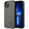 Image de Guess Coque en polyuréthane Saffiano Triangle Apple iPhone 13 - Argenté