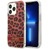 Image de Guess Coque iPhone 13 Pro - Rouge Léopard