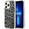 Image de Guess Leopard Electro Stripe Coque iPhone 13 Pro - Gris