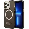 Image de Guess Coque pour iPhone 13 Pro Max Série Gold Outline Compatible MagSafe Noir