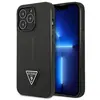 Image de Guess Saffiano Triangle Logo Case - Coque pour iPhone 14 Pro (Noir)