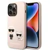 Image de Karl Lagerfeld KLHMP14XSSKCI Coque Rigide en Silicone pour iPhone 14 Pro Max 6,7
