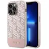 Image de Guess Coque GCube Stripes MagSafe Apple iPhone 14 Pro - Rose