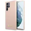 Image de Guess Hardcase Silicone Script pour Galaxy S23 Ultra - Rose