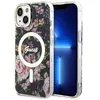 Image de Guess Flower MagSafe - Coque pour iPhone 14 (Noir)
