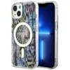 Image de Guess Leopard MagSafe - Coque pour iPhone 14 (Bleu)