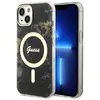 Image de Guess Golden Marble MagSafe - Coque pour iPhone 14 Plus (Noir)
