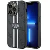 Image de Guess GUHMP14XP4RPSK Coque rigide pour iPhone 14 Pro Max 6,7`` Noir à rayures imprimées 4G