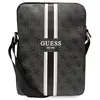 Image de Guess maroquinerie Sacoche bandoulière 10'' Stripe 4G - Noir