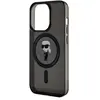 Image de Karl Lagerfeld Coque pour iPhone 15 Pro Modèle IML Ikonik Compatible MagSafe Noir transparent