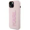 Image de Karl Lagerfeld Coque iPhone 15 Plus Effet Cuir - Rose Poudré
