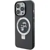 Image de Karl Lagerfeld Coque MagSafe pour iPhone 15 Pro Max avec Bague Support Antichoc Noir