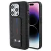Image de Bmw étui Grip Stand Lisse et Perforé Apple iPhone 15 Pro - Noir