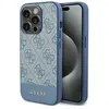 Image de Guess GUHCP15LG4GLBL Coque rigide pour iPhone 15 Pro 6,1`` Bleu 4G Stripe Collection