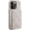 Image de Guess Pack Coque pour iPhone 14 Pro MagSafe Saffiano et Powerbank 5000mAh Rose