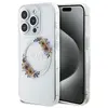 Image de Guess GUHMP15LHFWFCT Coque rigide transparente pour iPhone 15 Pro 6,1`` Motif fleurs IML